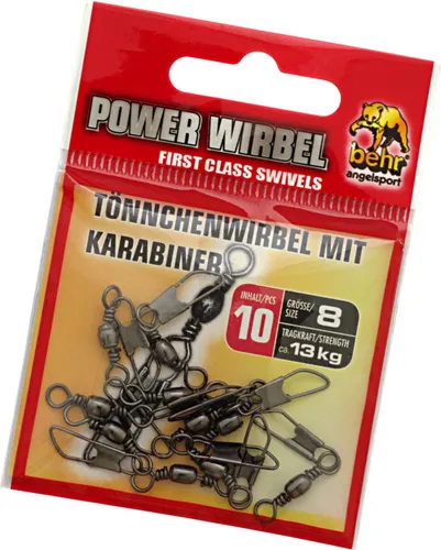 Tönnchenwirbel mit Karabiner Neu Gr. 8