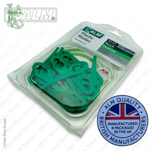 Kunststoff Schneide Klingen Passt Qualcast Mow 'n' Trim, Rota Safe 30, ALM QT028