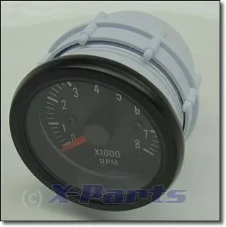 X-Parts Oldschool Benziner 52mm Drehzahlmesser Klemme W