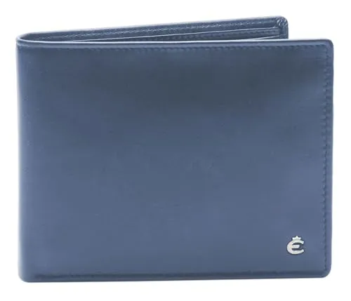 Esquire Wallet 22954903 Blau - Stilvolle Herren-Geldbörse - Herren-Geldbörse 22954903 in blau, kompakt mit den Maßen 11,5 x 9 cm und ideal für die Aufbewahrung von Karten und Bargeld.