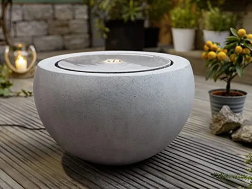 Outdoor Brunnen Harmonie in Kugel Form mit LED Beleuchtung