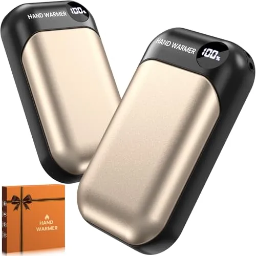Handwärmer, 2-in-1 Magnetische Handwärmer Elektrisch, 6000mAh Tragbarer Taschenwärmer mit LED-Anzeige,3 Sekunden Heizung&9h Stunden Lang Anhaltende für Outdoor-Sport/Golf/Camping/Geschenk