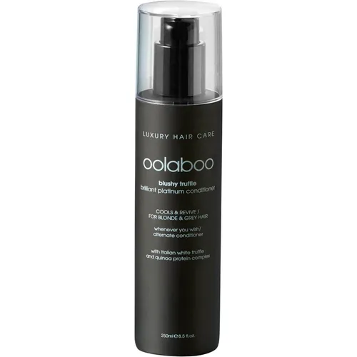 OOLABOO Blushy Truffle Brilliant Platinum Conditioner 250 ml - Hochwertiger Conditioner zur Pflege von blondem und grauem Haar, reduziert unerwünschte Gelb- und Goldtöne für ein strahlendes Ergebnis.