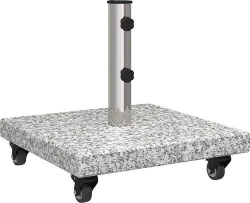 vidaXL Rollbasis für Sonnenschirme Ø38/48mm in grau von vidaXL