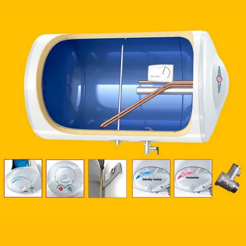 Waagerecht / horizontal Elektro Warmwasserspeicher Boiler 80 Liter L