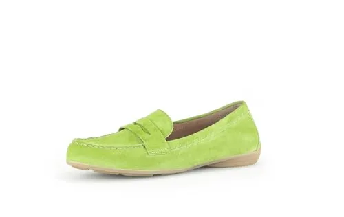 Gabor Slipper Veloursleder - Hellgrün 40,5 EU - Sneaker aus hochwertigem Veloursleder, ideal für lässige Outfits und mit einem bequemen Blockabsatz für optimalen Tragekomfort.