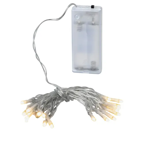 LED Lichterkette 20 warmweiße LEDs, 1,90 m