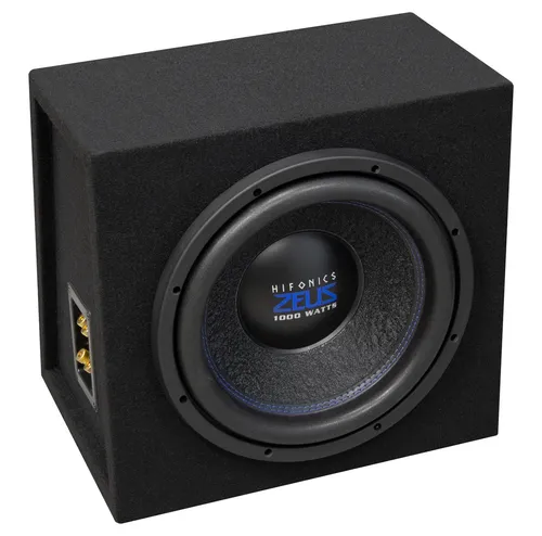 ZEUS Geschlossene Box ZXS-12S - Car-HiFi-Lautsprecher, ideal für kraftvollen Bass in kompakten Gehäusen dank geschöpfter Papiermembranen und doppelt vernähter Sicke.