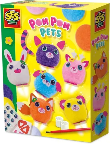 SES Pompom-Freunde 6 verschiedene Tiere