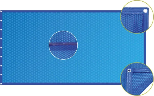 Luftpolsterabdeckung Rundform 400μ mit Randverstärkung von Aqualuxbad