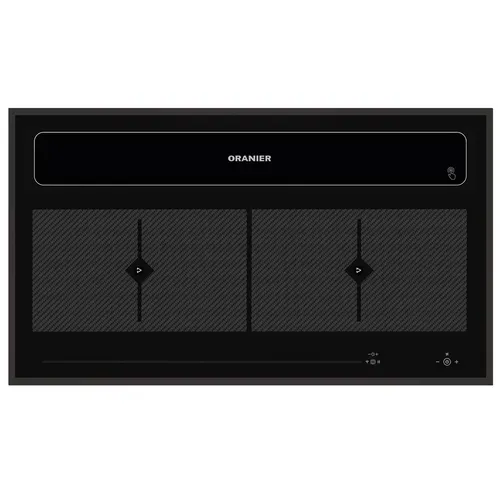 Oranier Flächeninduktion KFL 2094 Abluft-Umluft Dunstabzug 90cm schwarzer Rahmen