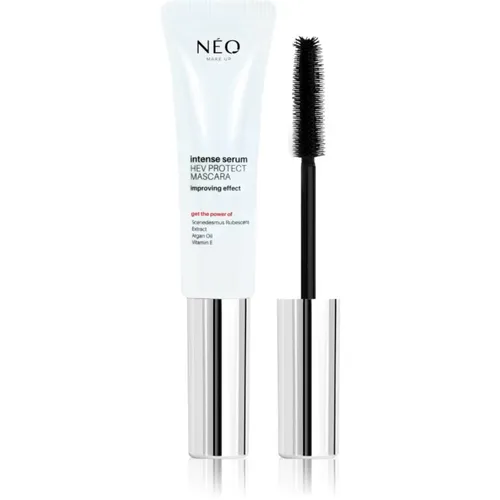 NEO MAKE UP Intense Serum HEV Protect Mascara Wimperntusche für mehr Volumen und Fülle Farbton Black 9 ml