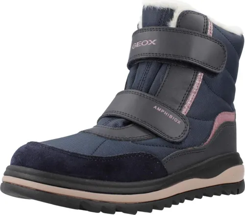 Geox J ADELHIDE Girl B AB Ankle Boot – Navy, 32 EU - Stiefel für Mädchen, wasserdicht und ideal für nasse Tage, mit flachem Absatz und mittlerer Schuhweite für optimalen Komfort.