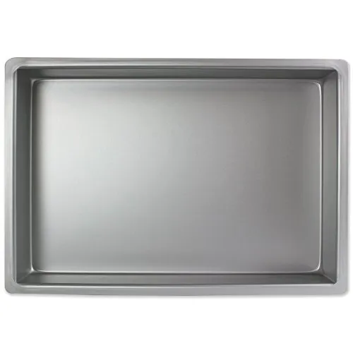 PME Längliche Aluminium-Backform 229 x 330 x 51 mm, 23 x 33 x 5 cm, Silber