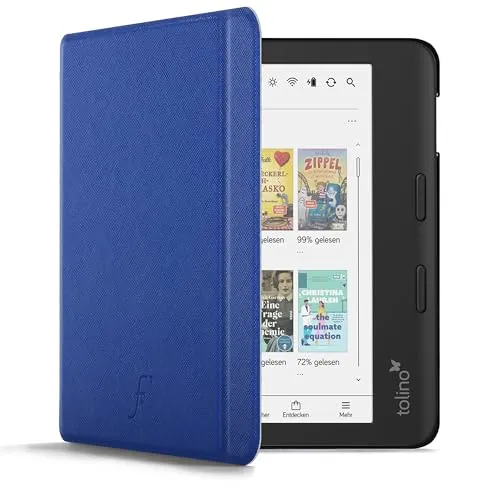 Forefront Cases Hülle für Tolino Vision Color (Modell: 2024) - Königsblau - Dünn und Leicht, Smart Auto Schlaf/Wach Schutz-Hülle (Tasche) für Tolino Vision Color (Colour)
