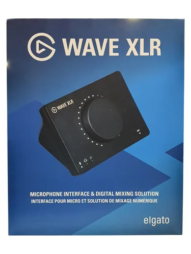 Elgato Wave - Audiomixer und Vorverstärker für XLR-Mikro, 48 V Phantomspeisung und Clipguard-Technologie für verzerrungsfreies Audio