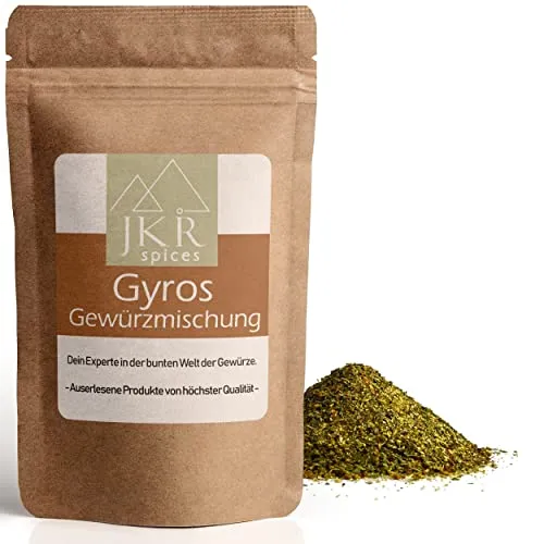 JKR Spices Gyros Gewürzmischung | Ideal für Fleisch & Gemüse nach griechischer Art | vegane Gewürzmischung | 100% natürlich und Ohne Zusätze (250)