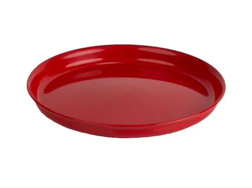 Teller 18 cm rot Kunststoff