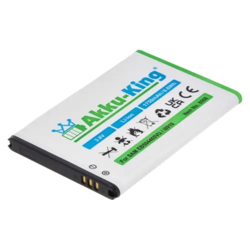 Akku-King Akku kompatibel mit Samsung EB504465VU - Li-Ion 1750mAh - für GT-i8910 / Wave 2, Omnia 7, Replenish M580, Sidekick 4G, Tikal