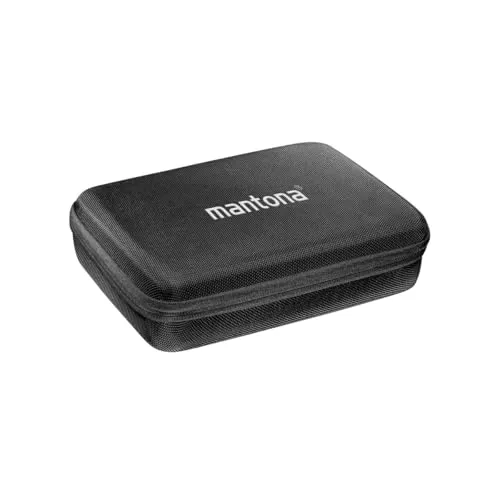 Mantona 21240 Hardcase Tasche für GoPro Action Cam Gr. M, schwarz ,