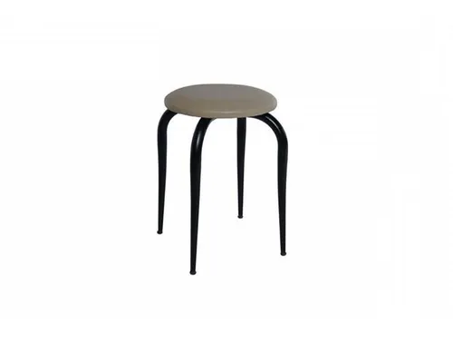 Hocker Polsterhocker Rundhocker für Esszimmer und Wohnzimmer - Vielseitiger Polsterhocker mit modernem Design, ideal für Innenräume. Gepolstert für zusätzlichen Komfort und mit pflegeleichtem Stoff. Maße: 40 x 40 x 51 cm, in elegantem Grau.