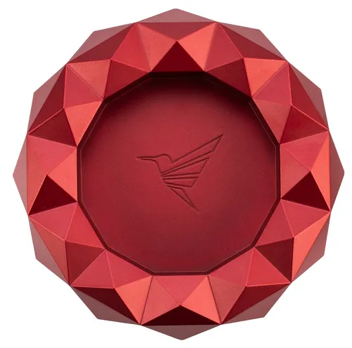 COLIBRI Quasar Zigarrenascher rund rot 18 x 18 cm in rot von Colibri