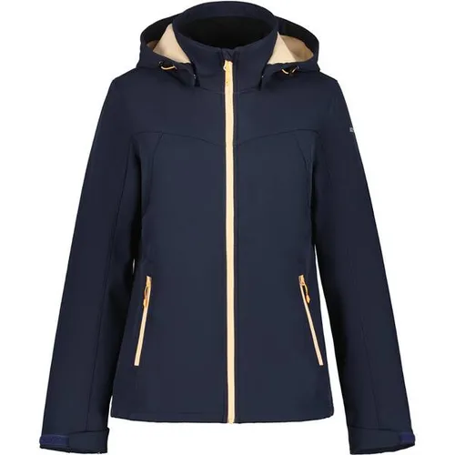 Icepeak BRENHAM Damenjacke in Blau, Größe 40 - Funktionsjacken mit 8.000 mm Wassersäule und 3.000 gm2/h Atmungsaktivität, ideal für Outdoor-Aktivitäten. Die Jacke bietet Wetterschutz und ist elastisch für optimalen Tragekomfort.