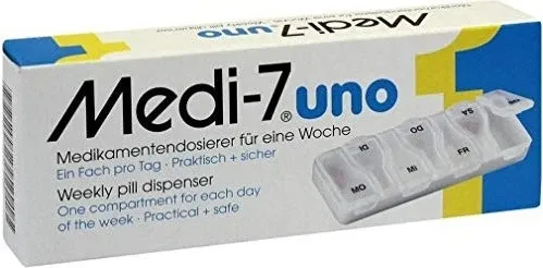 MEDI 7 uno Medikamentendosierer für 7 Tage weiß 1 St
