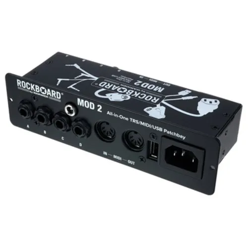 RockBoard MOD 2 V2 Patchbay - Zubehör für Gitarre & Bass, zentrale Anlaufstelle für dein Effekt Setup mit vielseitigen Anschlussmöglichkeiten und einfacher Montage.