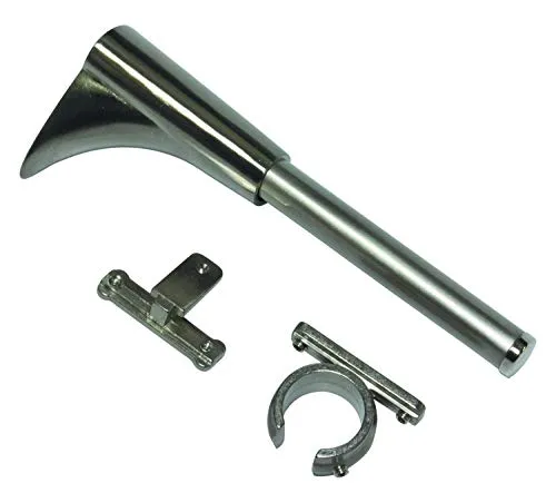 Gardinia Universal Träger 1-und 2-Lauf für Ø 16 mm Edelstahl-Optik 15 cm 32234