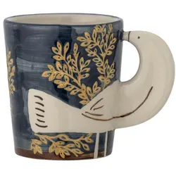 Bloomingville Hezha Tasse, Blue, Steingut