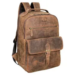 Benthill Rucksack aus Echtleder – Hochwertiger Reise- und Trekkingrucksack - Eleganter Rucksack aus robustem Rindsleder mit viel Stauraum und praktischem Design. Ideal für Alltag und Reisen – ein stilvoller Begleiter für Damen und Herren.