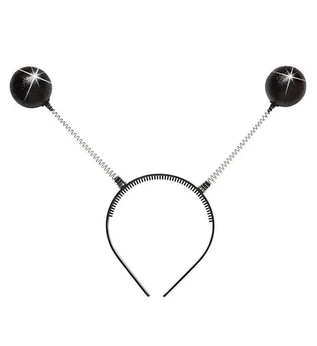 W WIDMANN MILANO Party Fashion - Haarreif mit Kugeln, Accessoire, Biene, Marienkäfer, Außerirdischer, Mottoparty, Karneval, Halloween