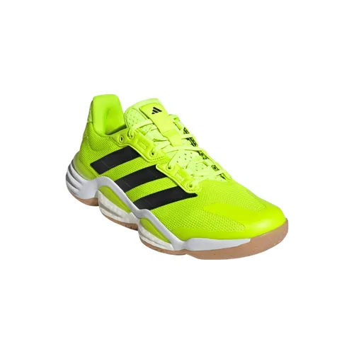 adidas Hallen-Indoorschuhe Stabil 16 limegrün Herren, Größe 50 (14,5) - Hochwertige Hallenschuhe von adidas für optimale Performance. Die BOOST Zwischensohle bietet hervorragende Energierückgabe, während das atmungsaktive Obermaterial für Komfort sorgt. Ideal für spannende Matches!