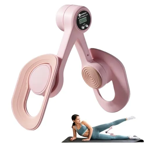 Focenat Oberschenkeltrainer mit Zählfunktion, Beckenbodenmuskeltrainer, 360° Rotation Trainingsgerät für die Innenseite der Oberschenkel, Po Beinpresse, Beckenboden Trainer Damen für Zuhause