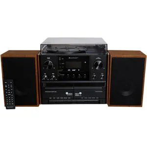 Soundmaster MCD5600 Stereoanlage mit Plattenspieler - Musikanlagen mit DAB+, Bluetooth und Digitalisierung: Genießen Sie Ihre Lieblingsmusik in bester Qualität und digitalisieren Sie Ihre Schätze direkt auf USB.