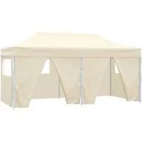 vidaXL Profi-Partyzelt Faltbar 3×6m mit 4 Seitenwänden - Pavillons & Partyzelte – Ideal für Outdoor-Events, robustes Design mit UV- und wasserbeständigem Dach aus 600D Oxford-Gewebe, einfach zu transportieren und zu montieren.