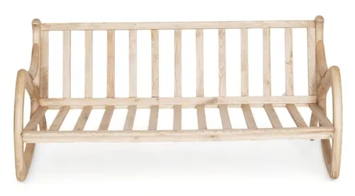 Rückenlehnenbank aus Holz für den Garten - Moderne Gartenbank mit Armlehnen, ideal für entspannte Stunden im Freien. Maße: ca. 185 x 80 x 80 cm, Sitzhöhe 42 cm. Aus robustem Holz, einfach zu reinigen und mit 2 Jahren Herstellergarantie.