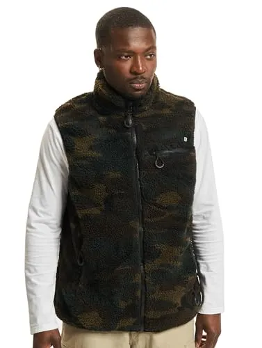 Brandit Teddyfleece Weste - Woodland, Größe 3XL - Wärmende Teddyfleece-Weste für jede Gelegenheit. Mit atmungsaktivem Mesh-Innenfutter und praktischem Kinnschutz. Ideal für Outdoor-Aktivitäten und den täglichen Gebrauch.