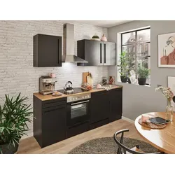 Mid.you Küchenleerblock Schwarz, 220 cm von BASIC by Balculina