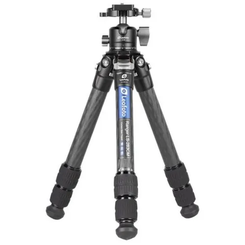 LEOFOTO Carbon-Dreibeinstativ LS-283CM Ranger + Ballhead LH-30 - Stativ für Fotografen, 10-Lagen Carbon für hohe Stabilität und Leichtigkeit, mit innovativem Twist-Lock-System für schnelle Längeneinstellung.
