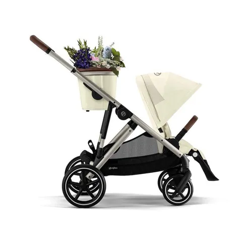 Cybex Kombi-Kinderwagen Gazelle S - Multifunktionaler Kinderwagen für 1-2 Kinder mit 20 Kombinationsmöglichkeiten, ergonomischer Liegeposition und kompaktem Faltmaß - ideal für Familien!
