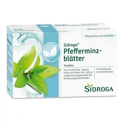 SIDROGA Pfefferminzblätter - Tees zur Linderung von Magen-Darm-Beschwerden, beruhigend und wohltuend für das Verdauungssystem.
