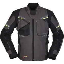 Modeka Taran Motorrad Textiljacke, schwarz-grau, Größe 3XL für Männer