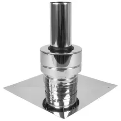 Skoberne Condens Blue-Kaminschachtabdeckung Metall D 110 VA blank