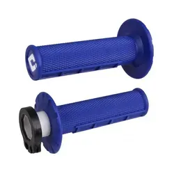 ODI MX V2 Half Waffle Griffe blau - Fahrradgriffe mit Lock-On-System für sicheren Halt, schnelle Montage und optimalen Grip durch klassisches MX Half-Waffle Design.