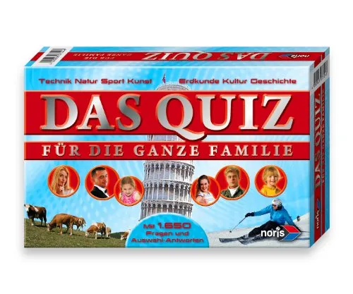 Noris 606107324 - Das Quiz ab 10 Jahren mit 1.650 Fragen - Gesellschaftsspiel für Mädchen und Jungen ab 10 Jahren, fördert Wissen und Spaß mit 1.650 spannenden Fragen für unvergessliche Spielabende.