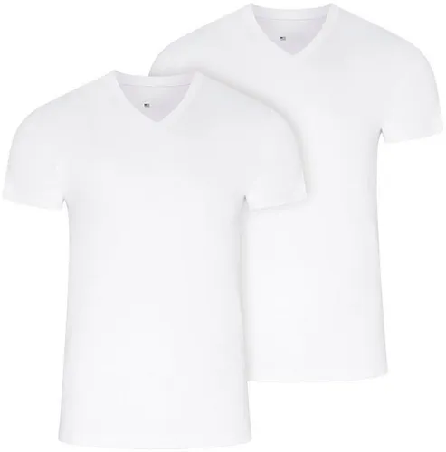 Jockey V-Shirt American V-Neck Shirt (2er Pack) - Herren-Shirts mit lockerer Passform und flachen Nähten für höchsten Tragekomfort, ideal für den Alltag.