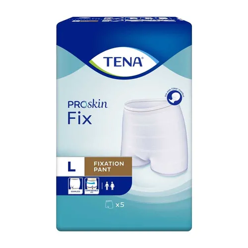 TENA ProSkin Fix L, 5 Stück – Sicherer Halt für Inkontinenz - Inkontinenzeinlagen mit nahtlosem Design für hohen Tragekomfort und zuverlässigen Schutz. Bis zu 50 Mal waschbar und ideal für mobile sowie pflegebedürftige Personen.