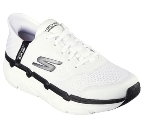 Skechers 220313 WBK Schnürschuh Weiß 45 EU - Sneaker in Größe 45, sportlich und bequem mit einer PU-Laufsohle für optimalen Halt und Flexibilität, perfekt für den Alltag.